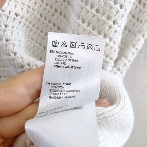 Varley Light Gray V-Neck Sweater - Picture 9 of 11